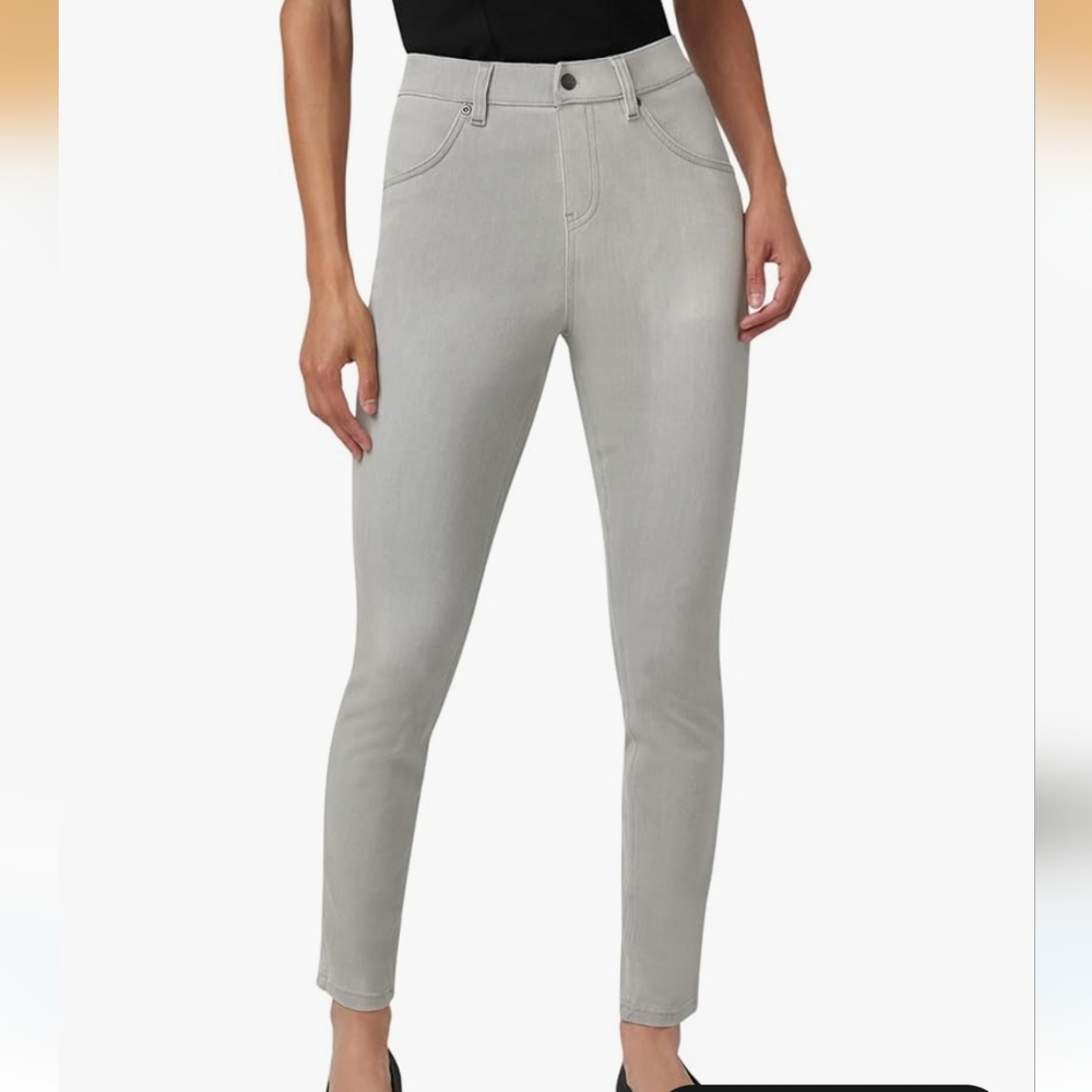 Hue Womens Ultra Soft High Waist Gray Denim Leggings